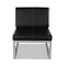 Alera Ispara Series 26.57 in. x 30.71 in. x 31.1 in. Armless Chair - Black Seat/Back, Silver Base